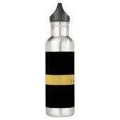 Black Gold Colors Professional Trendy minimalist Waterfles (Links)
