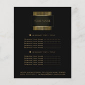 Black Gold Conceptual Minimal Name Geometry Flyer (Voorkant)
