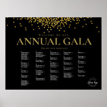 Black Gold confetti Bedrijf Zitting Grafiek