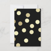 Black Gold Confetti Stripe Photo Surprise Birthday Kaart (Achterkant)
