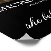 Black Gold Congrats Afstuderen Poster (Hoek)