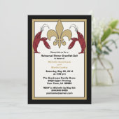 Black Gold Crawfish Boil Event II Invitations Kaart (Staand voorkant)