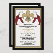 Black Gold Crawfish Boil Event II Invitations Kaart (Voorkant / Achterkant)