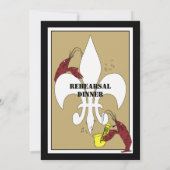 Black Gold Crawfish Boil Event Invitations Kaart (Achterkant)