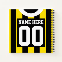 Black & Gold Custom Jersey Sjabloon Soccer Rugby