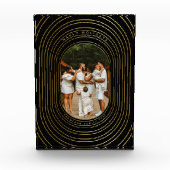 Black Gold Custom Photo Family - kerstblok Fotoblokken (Voorkant)