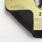 Black & gold design, Logo or Photo in gold circle, Muismat (Hoek)