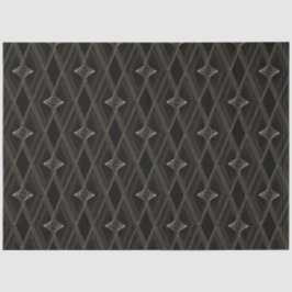 Black Gold Diamond Pattern Abstract Chic Geometric Tissuepapier