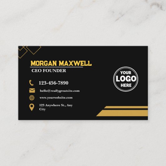 Black Gold Diamonds Luxe CEO & Oprichter Visitekaartje (Voorkant)