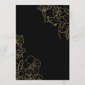 Black Gold Dinner Menu (Achterkant)