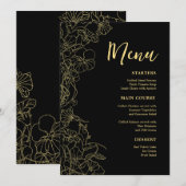 Black Gold Dinner Menu (Voorkant / Achterkant)