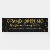 Black Gold Elegant Business Boutique Grand Opening Spandoek (Horizontaal)