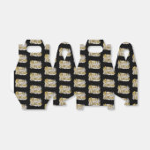 Black Gold Elegant Merry-kerstreces  Bedankdoosjes (Uitgevouwen)