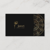 Black Gold Elegant stijlvol Visitekaartje (Voorkant)