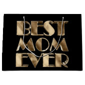 Black Gold Elegant Typografie Beste mama ooit Groot Cadeauzakje (Voorkant)