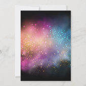 Black Gold Elegant Uitnodiging voor Pensioenfeest (Achterkant)