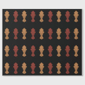 Black Gold en Rust Fantail Cadeaupapier (Vlak)