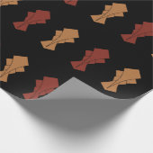 Black Gold en Rust Fantail Cadeaupapier (Hoek)