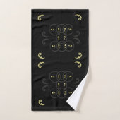 Black Gold- en Silvcer-cirkels Bad Handdoek (Handdoek)