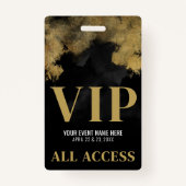 Black Gold Event VIP Badge (Achterkant)