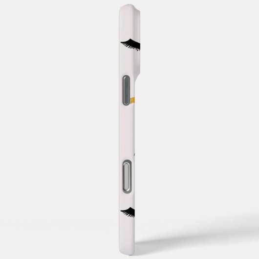 Black Gold Eyelashes Glam Birthday Case-Mate iPhone Case (Achterkant / Rechts)