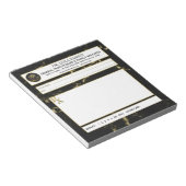 Black & Gold Faux Marble Doctor Prescription Notitieblok (Schuin)