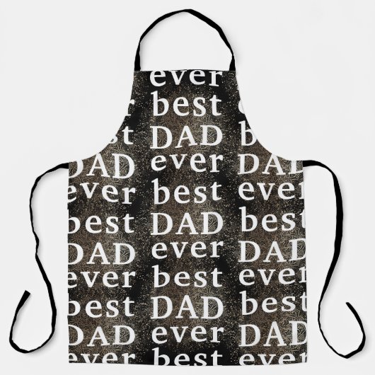 Black Gold Festive | beste DAD ooit | VADERDAG Schort (Voorkant)