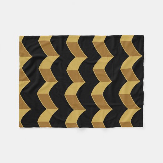Black Gold Fleece Deken (Voorkant (Horizontaal))