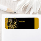 Black Gold Fleur de lis Etiket (Insitu)