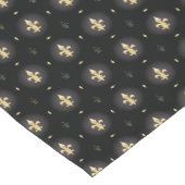 Black & Gold Fleur De Lis runner Korte Tafelloper (Hoek)