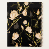 Black Gold Floral Elegance Trendy 2026  planner (Achterkant)