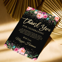 Black Gold Floral Enterprise Retirement Party