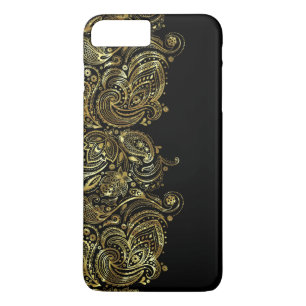 Black & Gold Floral Paisley Lace Case-Mate iPhone Case