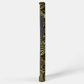 Black & Gold Floral Paisley Lace Samsung Galaxy Hoesje (Rechterkant)