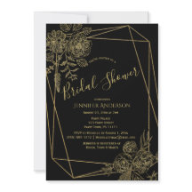 Black Gold Floral Vrijgezellenfeest