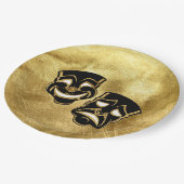 Black Gold Foil Comedy en tragedie huwelijk Papieren Bordje (Gekanteld)