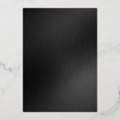 Black Gold Foil kalligrafie Simple Elegant Folie Uitnodiging (Achterkant)