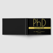 Black Gold Foil PhD Afstuderen Gastenboek (Volledig)