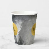 Black Gold Foil Zee Crystals Handtekening Papieren Bekers (Links)