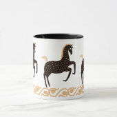 Black Gold Folk Art Spotted Horse Mok (Midden)