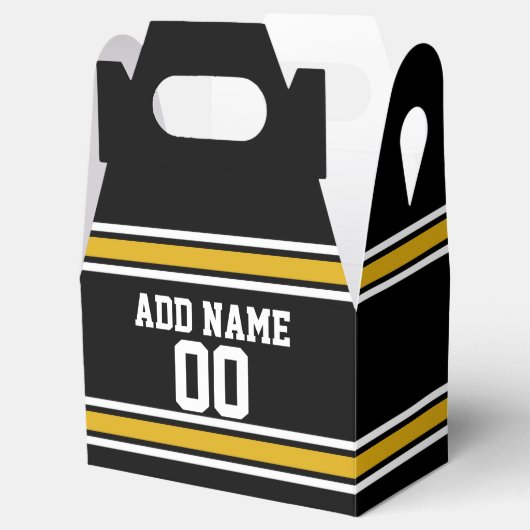 Black Gold Football Jersey Bedankdoosjes (Geopend)