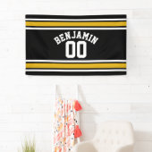 Black Gold Football Jersey Spandoek (Insitu)