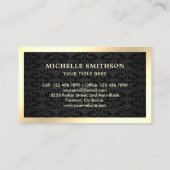 Black Gold French Bread Baguette Bakery Visitekaartje (Achterkant)