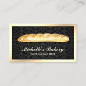 Black Gold French Bread Baguette Bakery Visitekaartje (Voorkant)