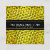 Black Gold Generic Business Loyalty Punch Afsprakenkaartje (Voorkant)