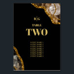 Black & Gold Geode Glitter Wedding Kaart<br><div class="desc">Een prachtig zwart en goudgeo-agate kristallijne vormgeving met gouden glitteraccenten. Dit elegante, elegante, marmerbare design, dat zwarte tinten en gouden creëer combineert, is een verfijnd, amethystisch stuk abstracte kunst. De combinatie van de zwarte en gouden kleuren creëer een verfijnde, trendy en chic stijl. Elegant ontwerp voor een flattafel bruiloft met...</div>