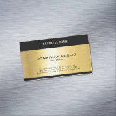 Black Gold Glamoureus Elegant Sjabloon Professiona Magnetisch Visitekaartje (Voorbeeld)