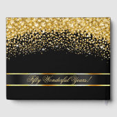 Black Gold Glitter 50e Jubileum Gastenboek (Achterkant)