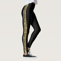 Black Gold Glitter - Aangepast Athletic Stripe