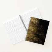 Black Gold Glitter Cute Modern Girls Notitieboek (Binnen)